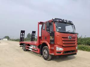 Jiefang 4x2 Diesel Fuel Euro 5 Tractor Cámara trasera Excavadora de plataforma Camión de transporte Rentable Transporte pesado Nueva Fawde Van - Product Image 6