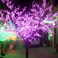 Künstlicher LED-Kirschblüten baum im Freien für Feiertags beleuchtungs dekorationen