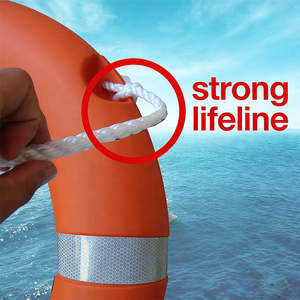 <span class=keywords><strong>Bouée</strong></span> <span class=keywords><strong>de</strong></span> <span class=keywords><strong>sauvetage</strong></span> marine en mousse solide approuvée SOLAS avec bande réfléchissante - Product Image 5