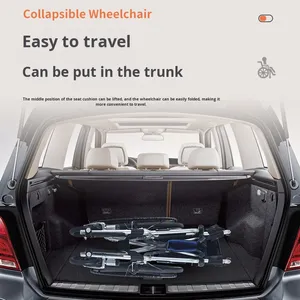 Fauteuil roulant manuel confortable d'allée d'avion d'accoudoir avec le pneu solide pour des personnes âgées et handicapées pour des personnes handicapées - Product Image 3