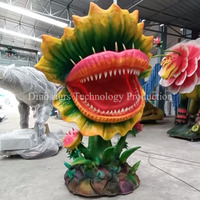 Modèles de fleurs mortelles robotisées pour décorations de terrains de jeux pour enfants, animatroniques interactives d'extérieur, exposition de plantes carnivores