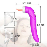 Vibrateur érotique pour femmes, stimulateur clitoridien et point G, simulateur de sexe oral lesbien avec simulateur oral pour mamelons, vibromasseur dildo