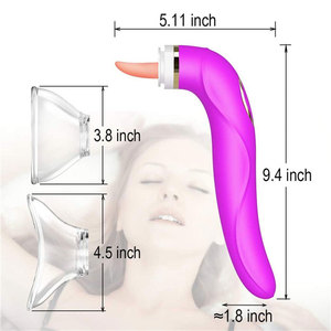 Vibrador Erótico para Mujeres, Estimulador de Clítoris y Punto G, Simulador de Sexo Oral Lésbico con Simulador de Pezones, Vibrador Dildo - Product Image 3