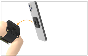 ที่ยึดโทรศัพท์แบบหมุนได้ Lock Go วัสดุ ABS พร้อมสายรัดข้อมือแบบยืดหยุ่นสำหรับวิ่ง ว่ายน้ำ ใช้ได้กับโทรศัพท์มือถือขนาด 4-7 นิ้ว - Product Image 3