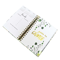 Impression de planificateur spirale personnalisé, planificateur relié par spirale avec pages mensuelles, service d'impression d'agenda personnalisé