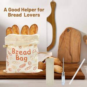 <span class=keywords><strong>Cuchillo</strong></span> de pan de lazo de madera <span class=keywords><strong>pequeño</strong></span> Premium de 16 ", <span class=keywords><strong>cuchillo</strong></span> de pan de masa fermentada duradero con Juego de bolsas de pan - Product Image 2
