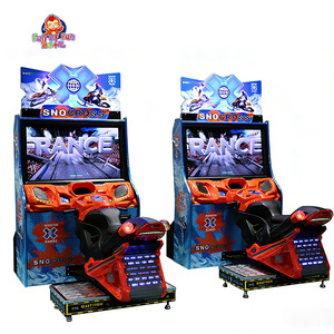 Simulateur de course de motoneige SnoCross, machine d'arcade à 2 joueurs, <span class=keywords><strong>jeu</strong></span> de conduite dynamique à monnayeur pour centre de jeux - Product Image 3