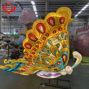 Proveedor de linternas de Diwali de seda china, fabricante de producción de linternas del Festival de Zigong, fábrica de luces del Museo de dinosaurios - Product Image 2