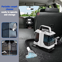 Aspirateur balai électrique sans sac humide et sec 450W 2.0-2.9L pour usage hôtelier et domestique, idéal pour canapés, tapis et tissus d'ameublement