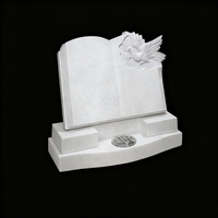 Stèle funéraire simple et verticale en marbre blanc, style chinois moderne, pour cimetière, marque XinYeSheng, couleur personnalisée, faite à la main, garantie 5 ans