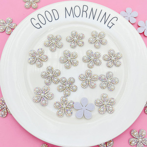 Patchs perlés thermocollants en forme d'étoile AB, en acrylique, non thermocollants, avec <span class=keywords><strong>strass</strong></span>, appliques perlées, 12 facettes, 1,5 cm, pour vêtements, bricolage, <span class=keywords><strong>cheveux</strong></span> - Product Image 1