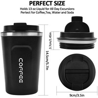 Gobelet à café en acier inoxydable avec affichage de la température intelligent, isolation sous vide à double paroi, anti-fuite, mug de voyage, logo personnalisé