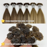 Fasimei Usine de cheveux humains fabriqués en usine en Chine Extensions de cheveux à la kératine Cheveux à pointe plate en stock Mini K Tip