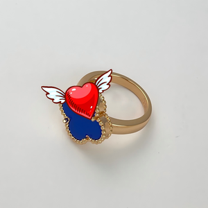Anillo de Boda de <span class=keywords><strong>Plata</strong></span> de Ley S925 Original con Baño de Oro de 18K y Trébol de Cuatro Hojas, Se Puede Solicitar el Modelo Van Cleef del Catálogo del Vendedor - Product Image 2