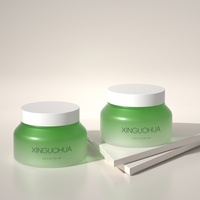 XGH PET Pot de revitalisant pour cheveux en plastique 200g Pot de crème de lotion pour le corps avec couvercle à vis Pots de soins de la peau cosmétiques Impression de logo privé