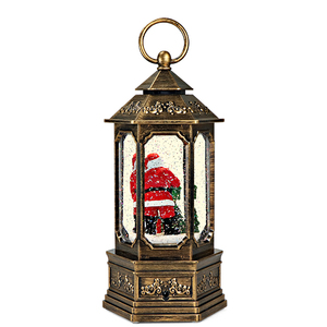 Nhựa Pin hoạt động <span class=keywords><strong>wate</strong></span> rglobe tuyết quay giáng sinh nước đèn lồng đồ trang trí - Product Image 6