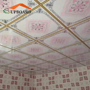 Interlocking Decorative Panel Flat Drop Black High Glossflexible Plastic Sheet PVC Ceiling Tiles <strong>2x2</strong> - Product Image 2