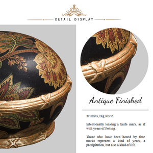 Yips, caja de lujo de estilo americano pintada a mano clásica, decoración del hogar para dormitorio de madera maciza con diseño tradicional - Product Image 6