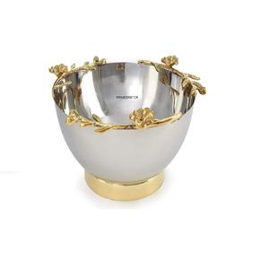 Bol en bois d'acacia avec 3 pieds en métal bol à salade mangue nouvelle décoration moderne et élégante bol cadeau corporatif souvenir - Product Image 5