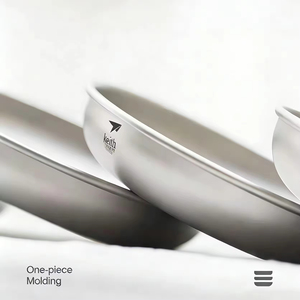 Plaque en titane pur écologique de qualité supérieure, gris argent sablé, ultralégère, portable, pour le camping et la maison, Keith 350 ml, personnalisable - Product Image 3