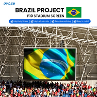 Écran LED couleur plein format P6.66 P8 P10 pour stade, résolution 4K 8K, fréquence de rafraîchissement 3840Hz, écran extérieur lisible en plein soleil