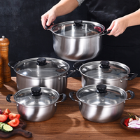 Batterie de cuisine 10 pièces en acier inoxydable, revêtement marbre, écologique, pour cuisinière à gaz et à induction – Meilleures ventes