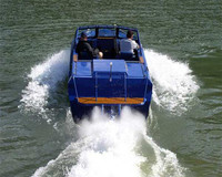 KINOCEAN Mini bateau à réaction à moteur intérieur de style sport en aluminium bleu de fantaisie Taille personnalisée Lac Dérive Surf Aventure en plein air