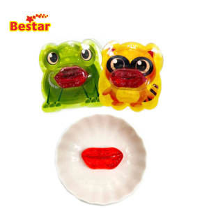 Hot Red Lips Halal Gummy Candy Sexy y Fancy Animal Shape Sabor afrutado <span class=keywords><strong>Kiss</strong></span> Lip <span class=keywords><strong>Jelly</strong></span> Candy Empaquetado en caja - Product Image 4