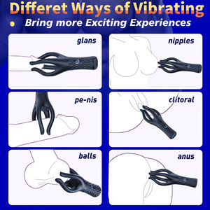 Vibrador de glande de 10 velocidades, vibrador sexual, entrenador de glande, masaje de pene, masturbador masculino, Juguetes sexuales para hombres, retraso duradero, resistencia Exer - Product Image 5
