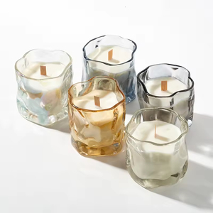 Bougie parfumée en cire de soja personnalisée de luxe, étiquette privée, dans un bocal en verre, pour les fêtes de Pâques et Diwali, cadeau d'aromathérapie - Product Image 1