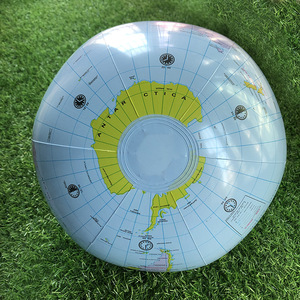 Ballon gonflable transparent de globe du monde de 16 pouces Ballon de plage en terre claire <span class=keywords><strong>pour</strong></span> <span class=keywords><strong>jouer</strong></span> ou enseigner - Product Image 2