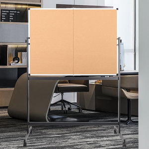 Vente en gros de tableau d'affichage en liège 90x120 CM <span class=keywords><strong>cadre</strong></span> en bois mural pliable décoratif et fonctionnel pour la maison ou le bureau - Product Image 6