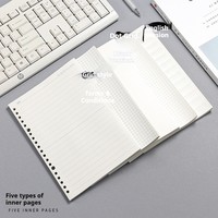 Recharges de papier pour carnet à spirales A6, A5, B5, 26 trous, papier vierge pour manuscrits à base de plantes, emballage de base Dexin, vente en gros