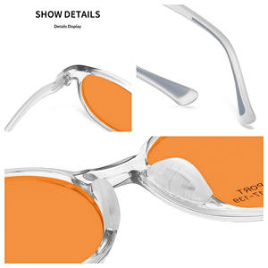 Óculos Bloqueadores de Luz Azul com Lentes Vermelhas para Leitura, Óculos Anti Luz Azul com Filtro Laranja - Product Image 3