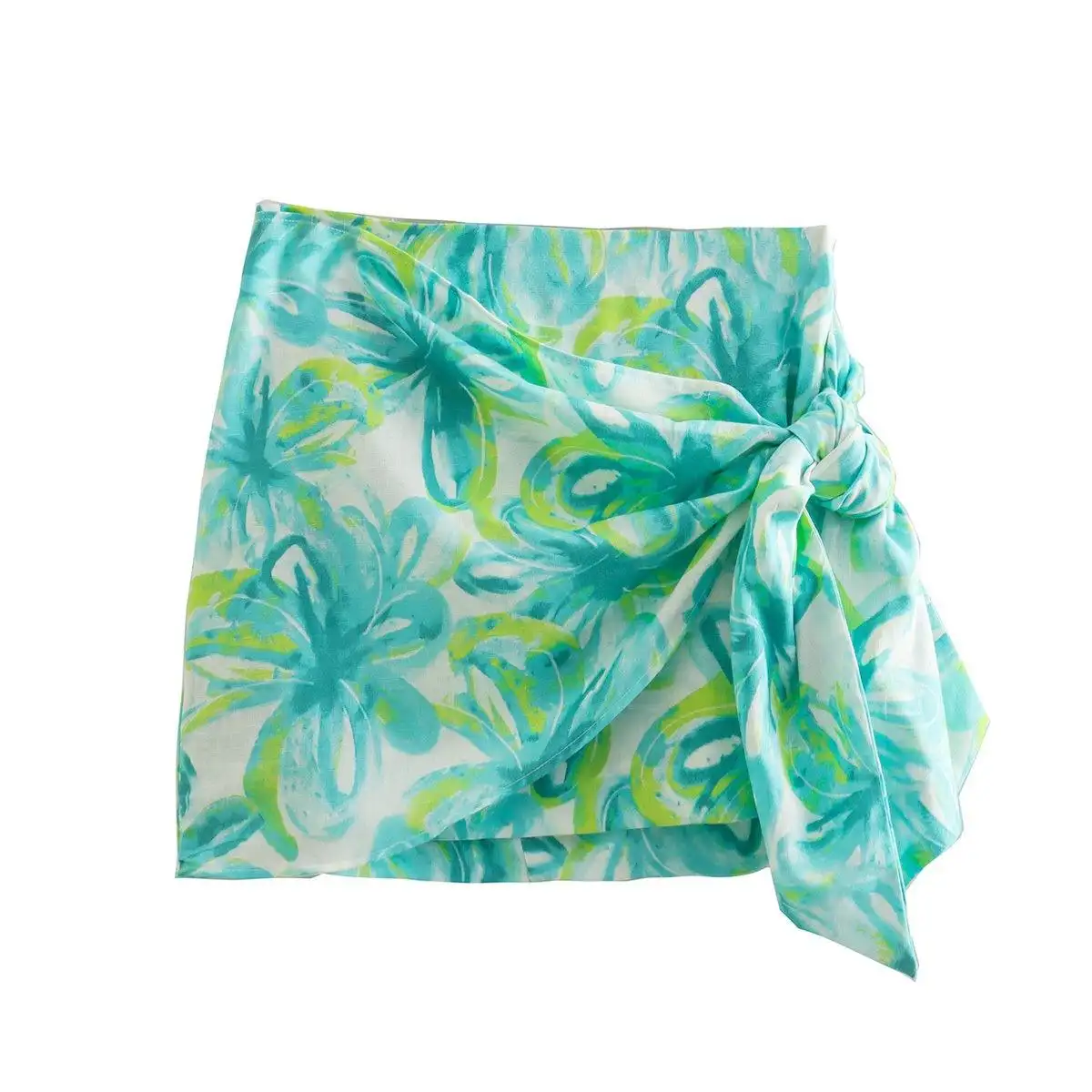 Sweet – Mini jupe irrégulière à imprimé Floral pour fille, tenue de plage, dernière collection Offre Spéciale