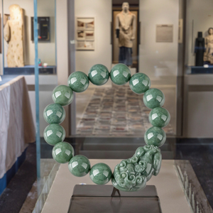 <strong>Wholesale</strong> Women's Healing <strong>Stone</strong> Beads Ethnic Buddhism Gift CMA Certified Aperture Setting Natural Gemstone <strong>Jade</strong> Bracelet - Product Image 5