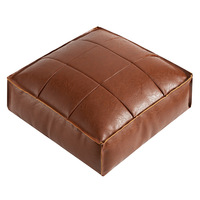 Pouf carré moderne en polyuréthane Amity Factory, vente en gros, avec rembourrage EPP, pour salon et extérieur