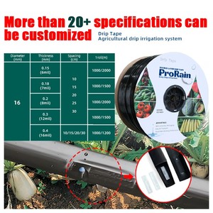 Nastro antigoccia da 16mm con gocciolatore piatto <span class=keywords><strong>per</strong></span> <span class=keywords><strong>tubo</strong></span> di <span class=keywords><strong>irrigazione</strong></span> - Product Image 3