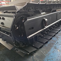 Châssis sur chenilles en acier de 10 tonnes personnalisable pour plateforme de forage, châssis hydraulique sur chenilles sur mesure, prix direct usine