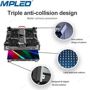 Mpled p2.9 p3.9 p4.8 tela de led, tela de parede para áreas externas, interna, led, p4, p2, p3