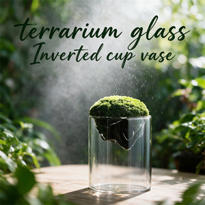דרך ייחודית terrarium פלנטר גבוה בורסיליקט זכוכית הפוך גביע ההר טרריום אגרטל טרריום עבור מסיבת חתונה הביתה - Product Image 1