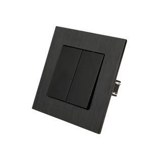 Interruptores de pared de luz eléctrica MVAVA de aleación de aluminio estándar de la UE y enchufes triplete DIY para hotel en casa - Product Image 3
