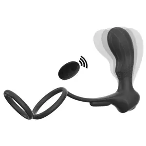 Vibratore della spina anale dell'anello del rubinetto del telecomando dei giocattoli del sesso del massaggiatore della prostata indossabile per l'uomo