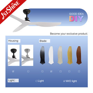 Ventilador <span class=keywords><strong>de</strong></span> Techo 1stshine con 3 Aspas <span class=keywords><strong>de</strong></span> Plástico ABS <span class=keywords><strong>de</strong></span> 52 Pulgadas, Color Blanco, con Control Remoto y Aplicación - Product Image 4