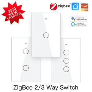 MOES Zigbee <span class=keywords><strong>z-wave</strong></span> קיר מגע חכם אור מתג חכם חיים/Tuya 1/2/3/4 כנופיה 2/3 דרך, interruptor - Product Image 2