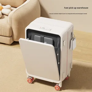 Nuovo Elegante Trolley da 20 Pollici con Apertura Bilaterale, Ruote Silenziose Colorate, Lucchetto TSA e Manico Telescopico, Perfetto per i Viaggi. - Product Image 2