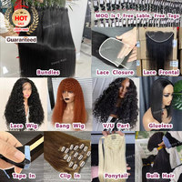 Nouvelle tendance, extensions de cheveux en crochet sans nœuds, pré-séparées, vague d'eau, qualité 12A, cheveux humains brésiliens, extensions de cheveux en plumes