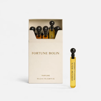 Diffuseur de parfum en verre sans alcool FORTUNE BOLIN 10 ml, lot de 5, longue durée, forme ronde, coffret cadeau de parfum pour femme