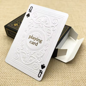 Cartes à jouer personnalisées en papier pour adultes, impression de logo publicitaire, faible MOQ, vente en gros - Product Image 1