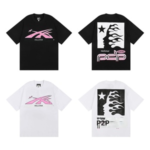 T-shirt décontracté à manches courtes pour hommes et femmes, imprimé, 100% coton pur, série Fashion Hell, été - Product Image 1